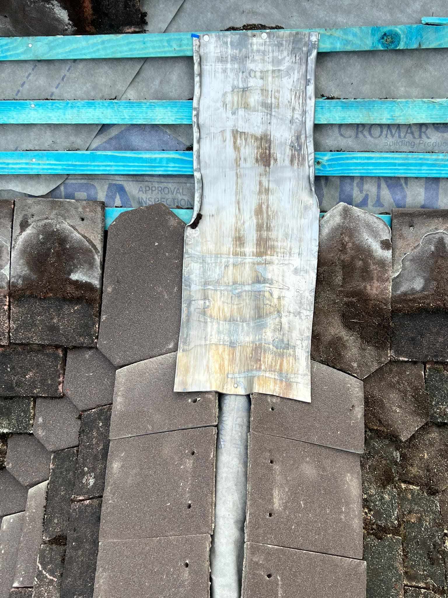 Professional roofers working on a property in London - KS Roof Master