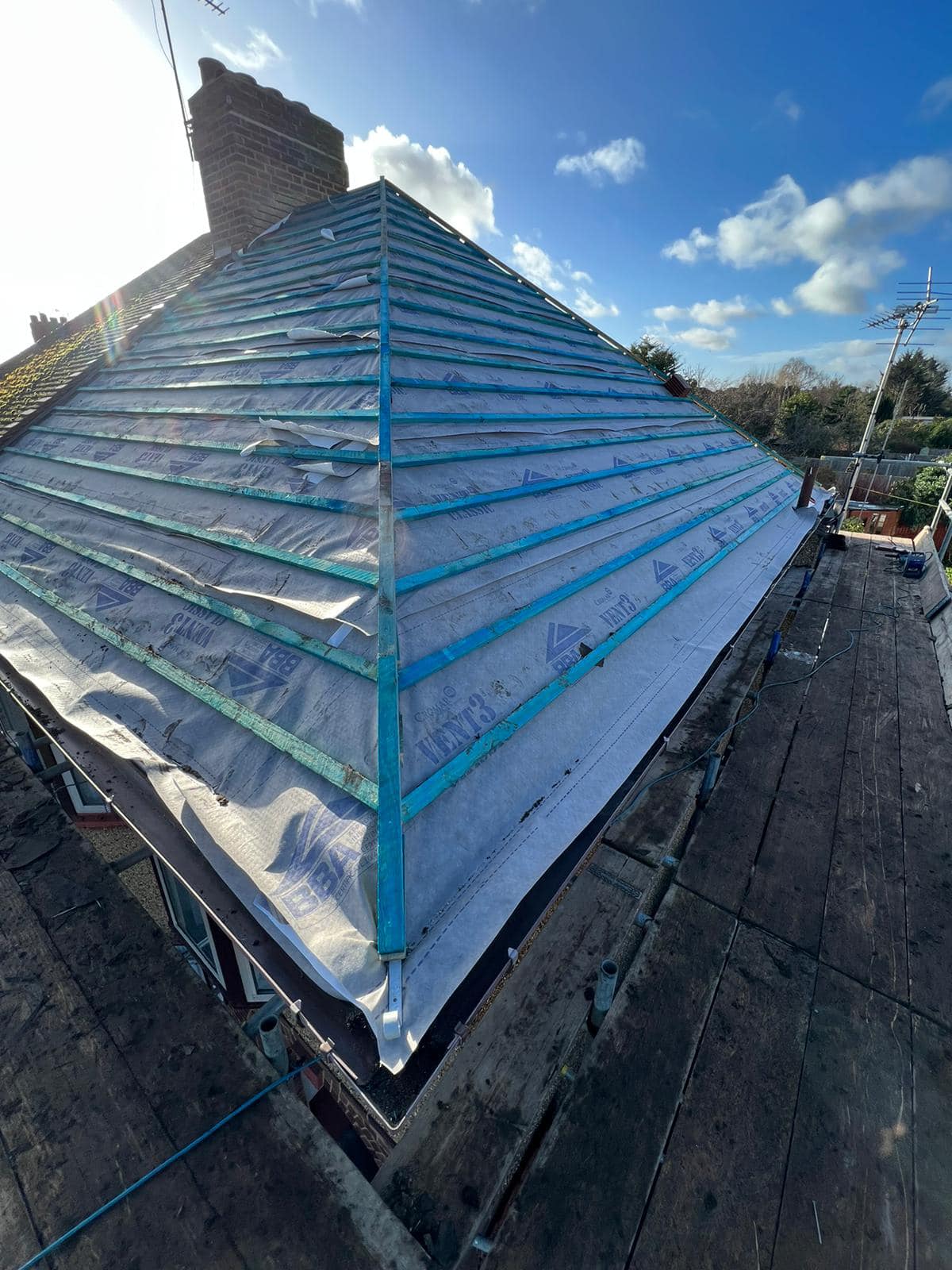 Zinc roofing in Shoreditch