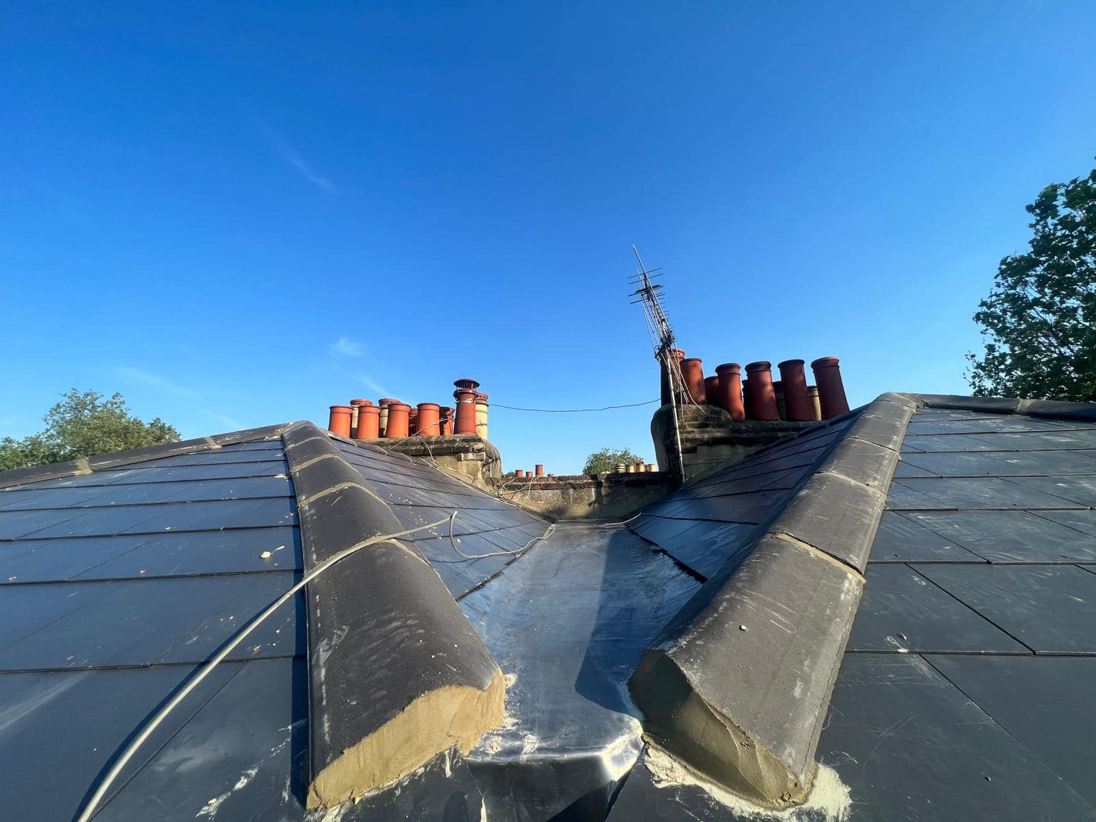 Commercial roof restoration in Canary Wharf