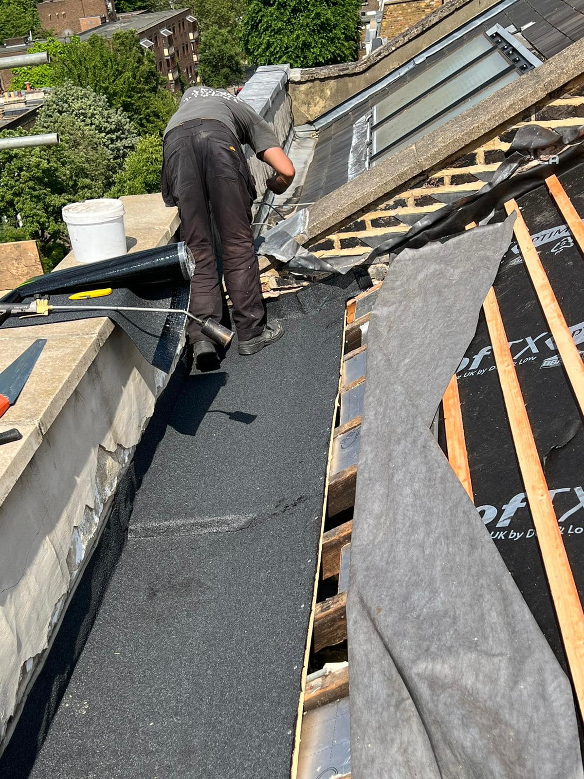 Slate roof restoration in Greenwich