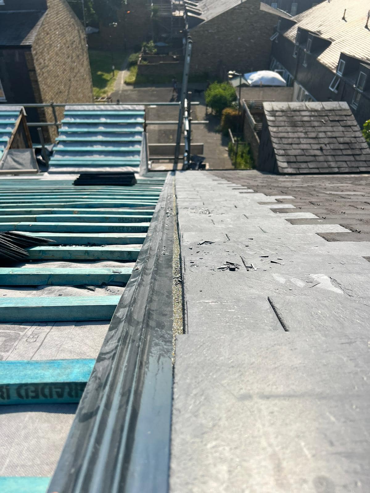 Slate roof restoration in Greenwich
