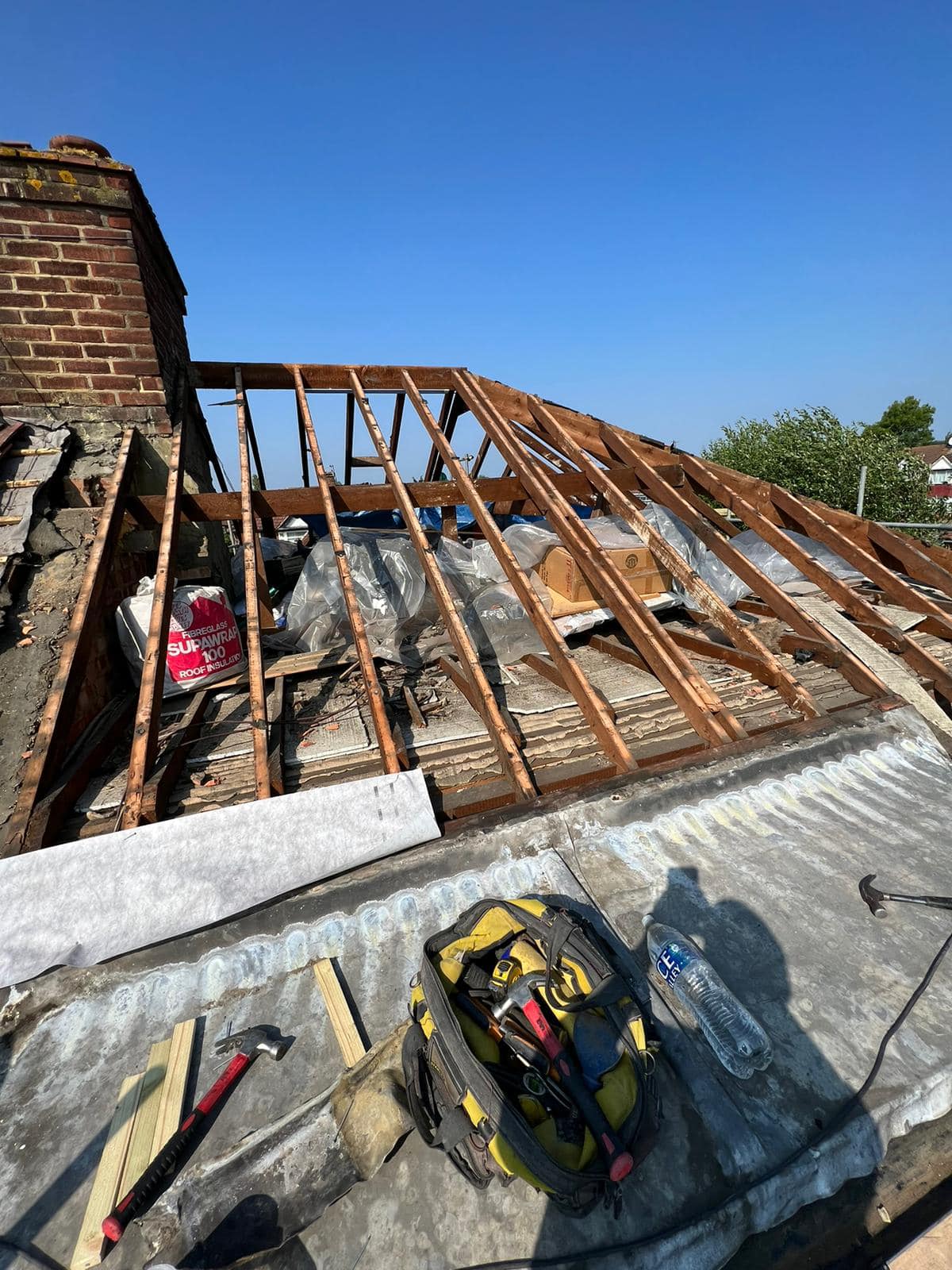 Commercial roof restoration in Canary Wharf