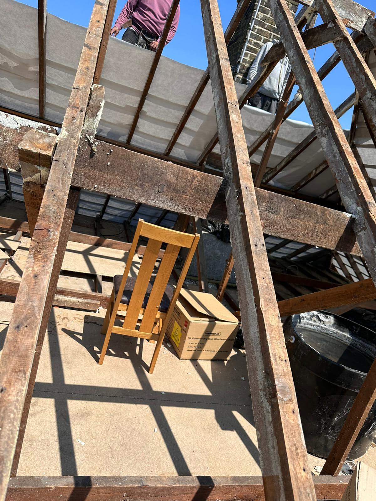 Storm damage repair in Battersea