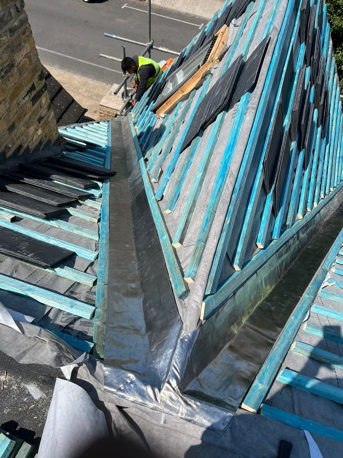 Lead flashing in Westminster