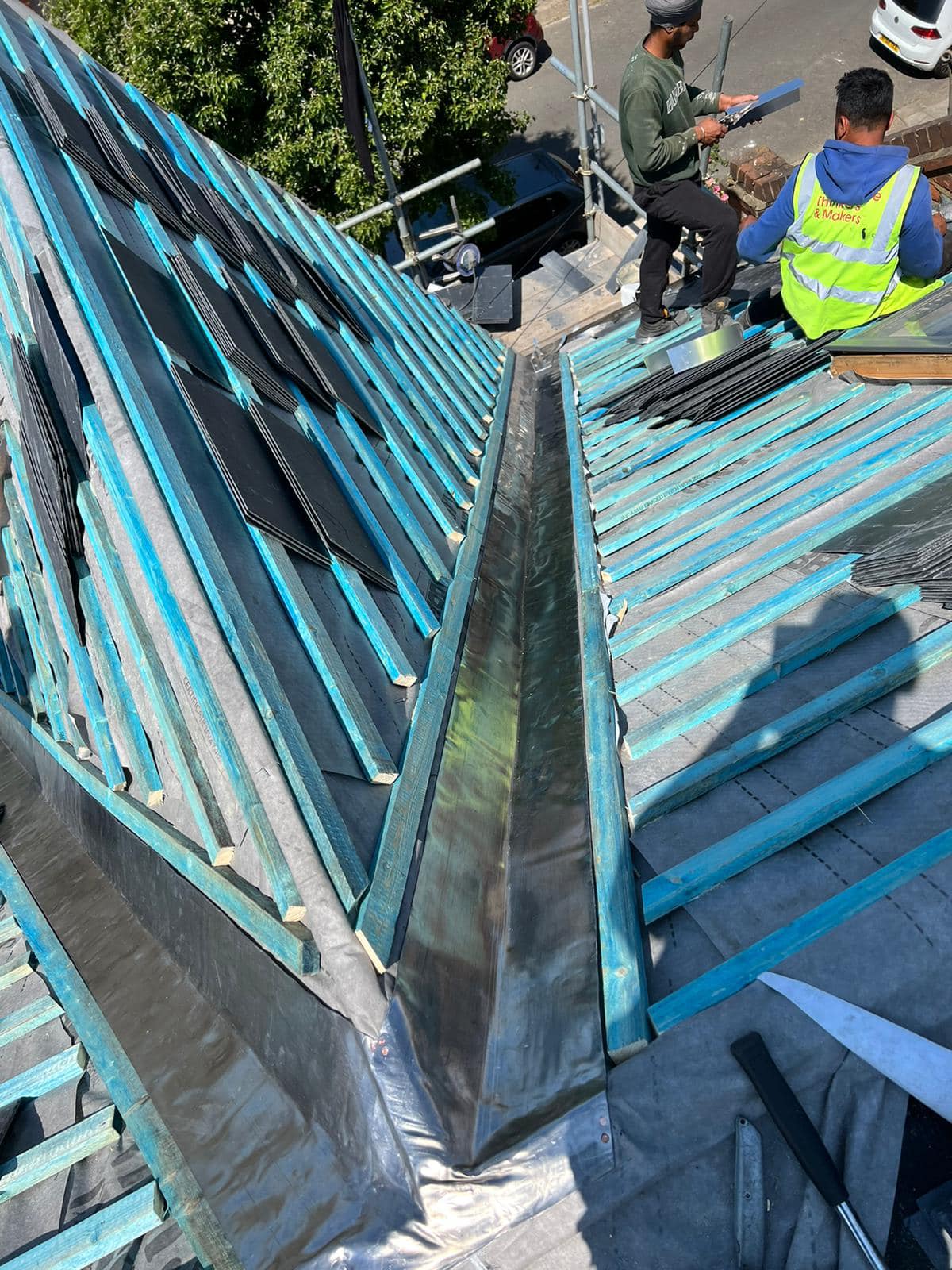 GRP fibreglass roof in Peckham