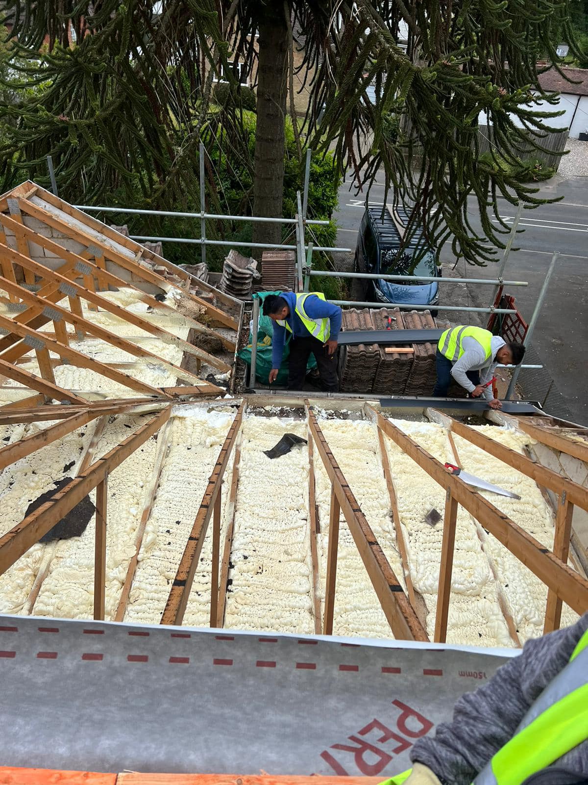 GRP fibreglass roof in Peckham