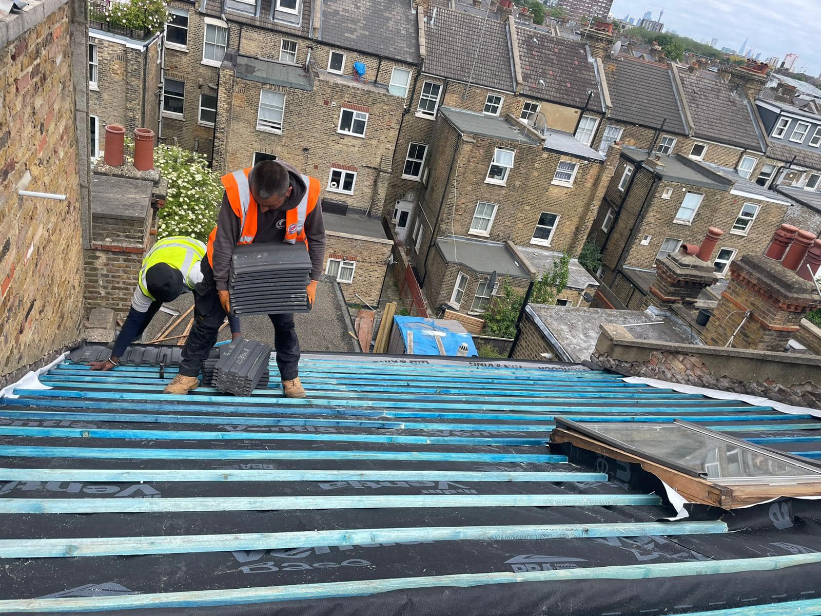 Storm damage repair in Battersea