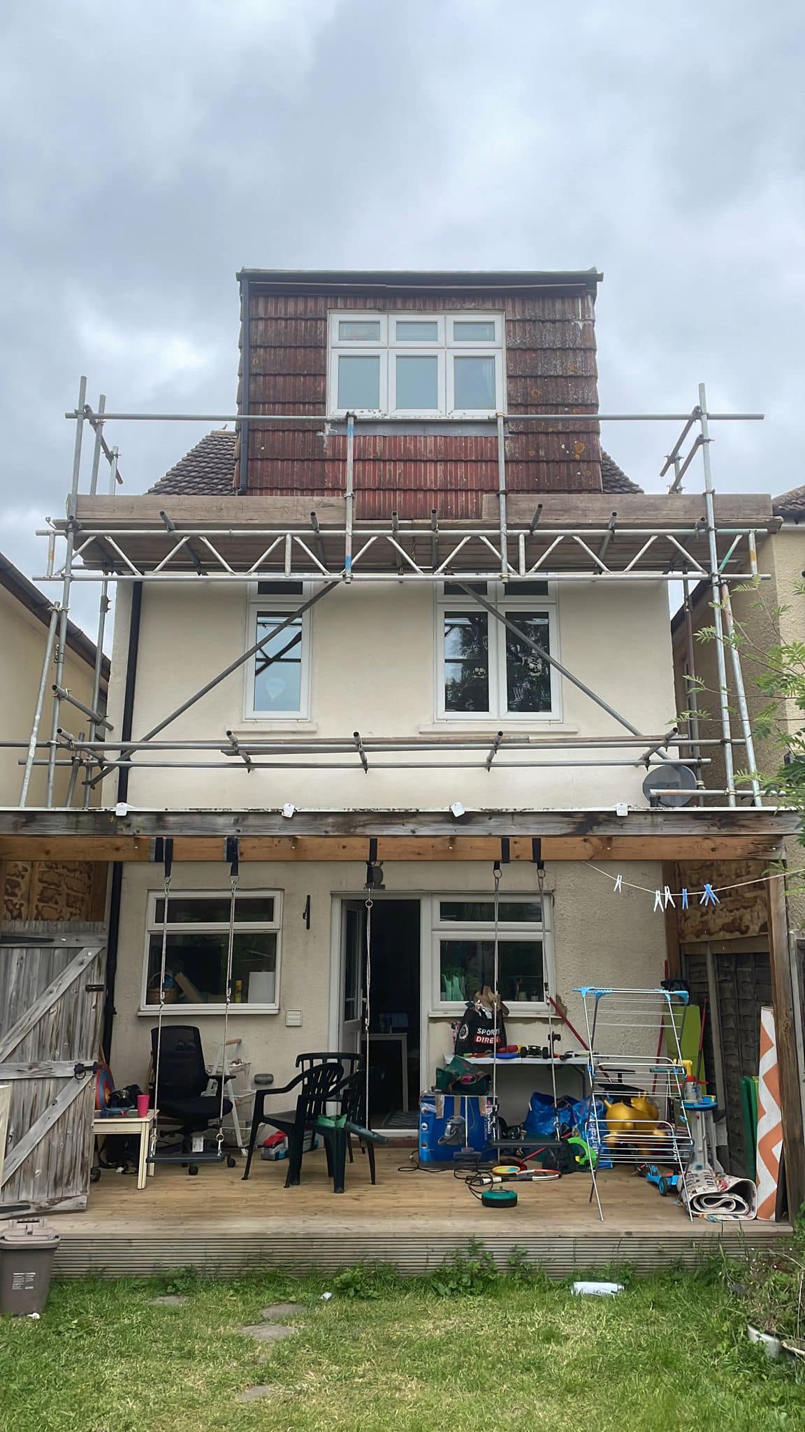 Professional roofers working on a property in London - KS Roof Master