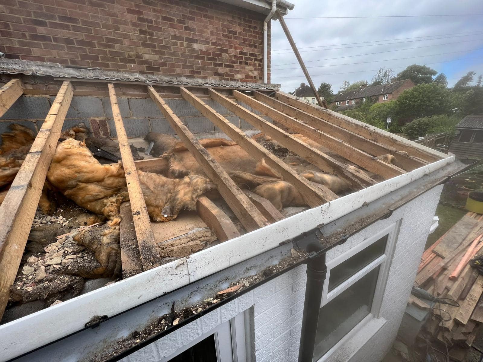 Professional roofers working on a property in London - KS Roof Master