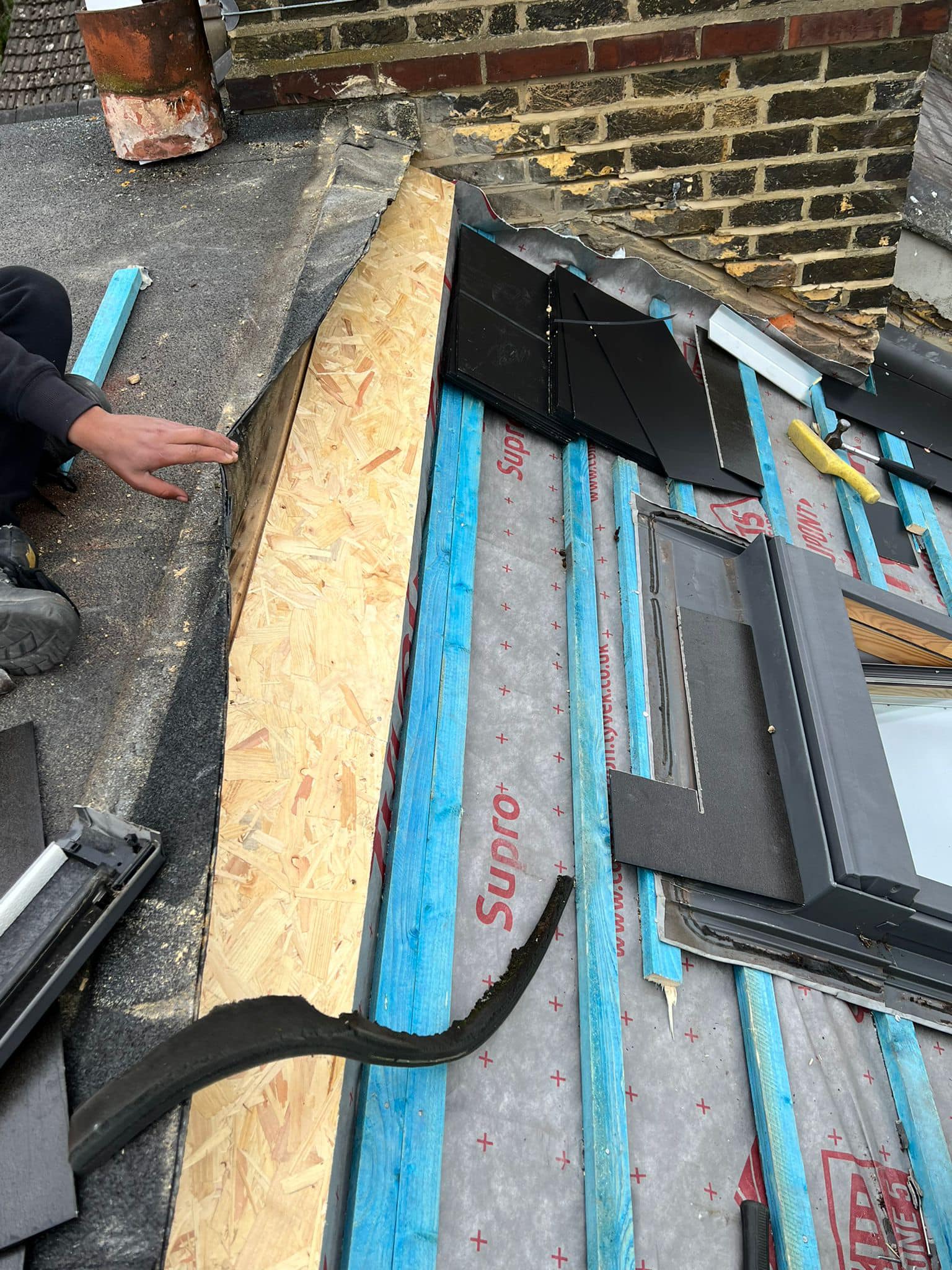 Lead flashing in Westminster