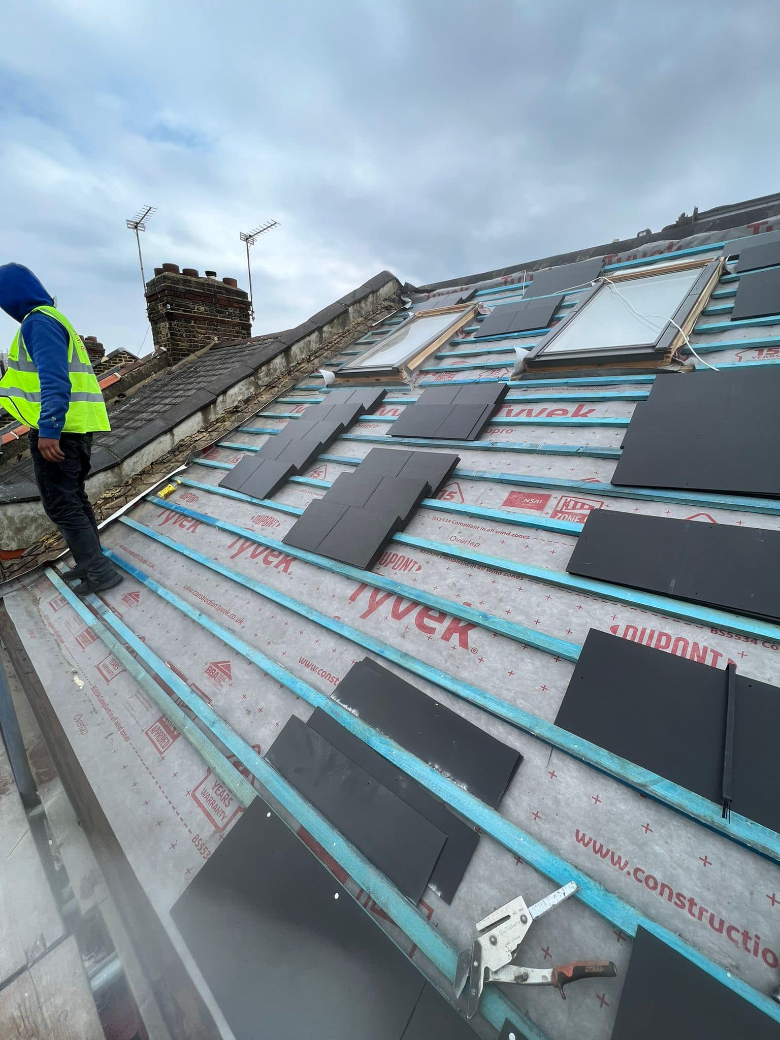 Roof repair completed in Bermondsey, South London