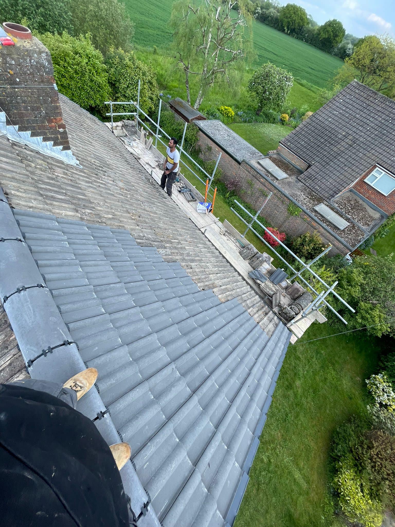 Lead flashing in Westminster