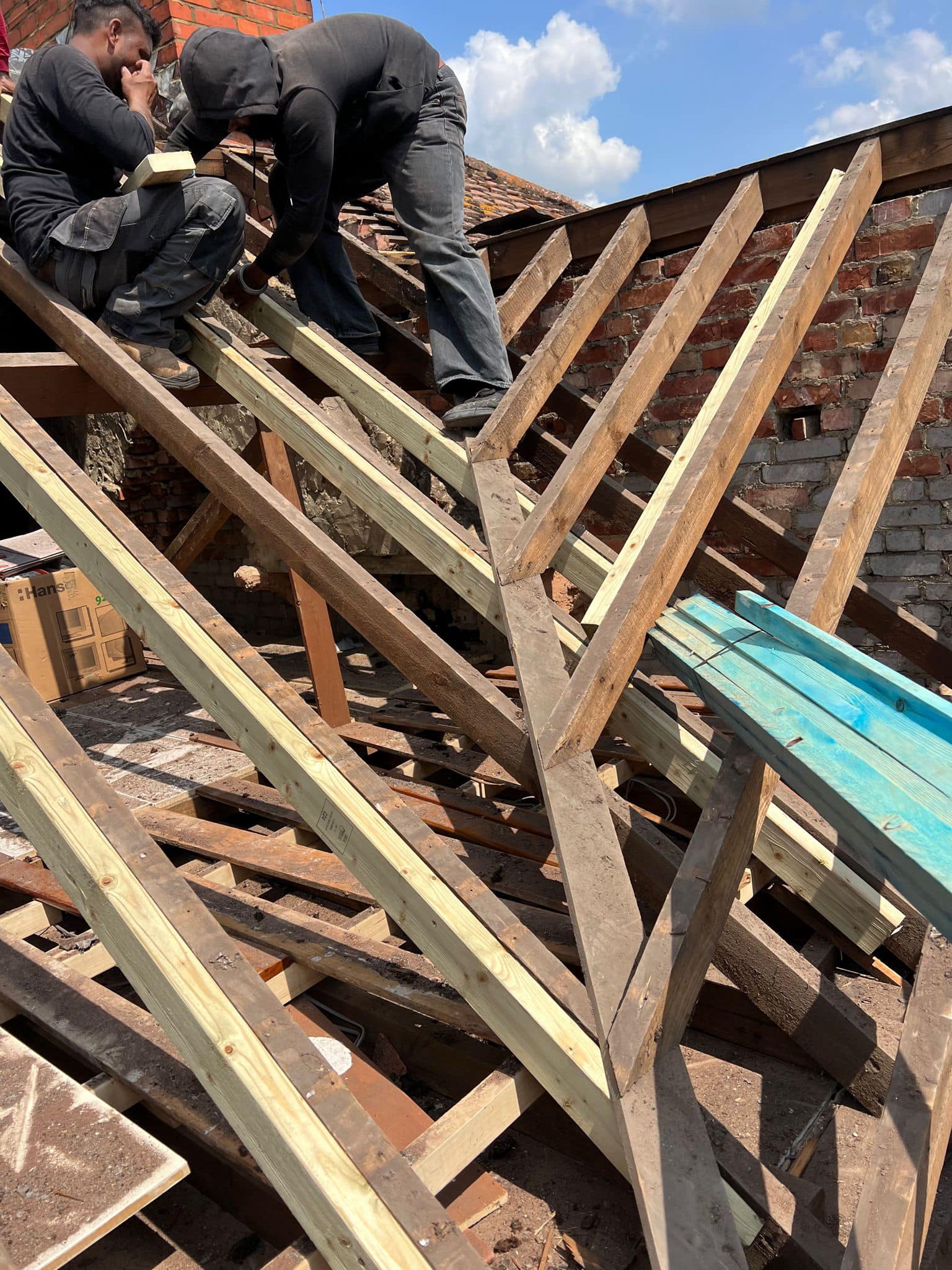 Storm damage repair in Battersea