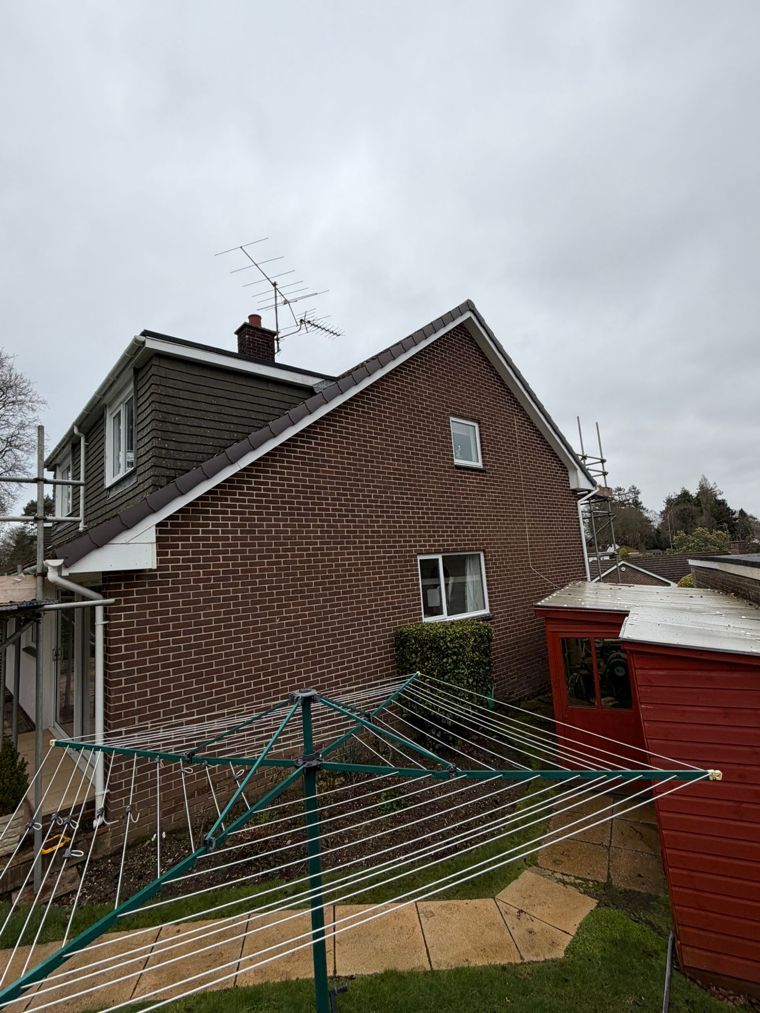 Professional roofers working on a property in London - KS Roof Master